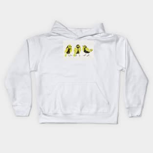 finches yellow Kids Hoodie